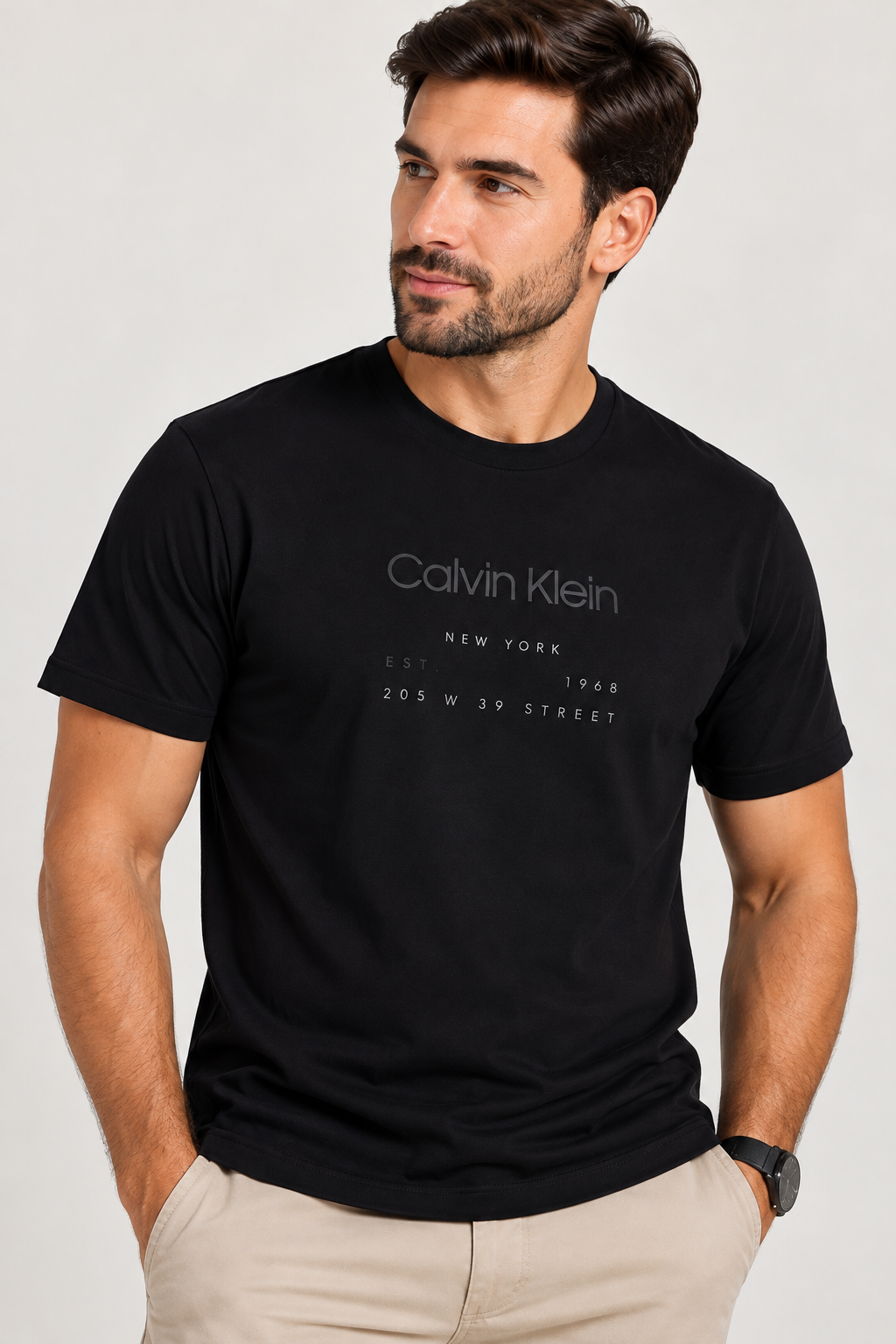 Camiseta Manga Curta Calvin Klein Preto