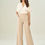 Miniatura: Calça Wide Leg em Plano Viscolinho Bege