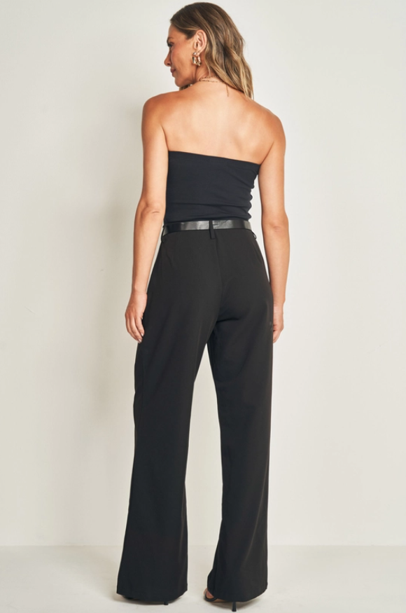 Miniatura: Top sem Alça em Malha Bodycon Preto