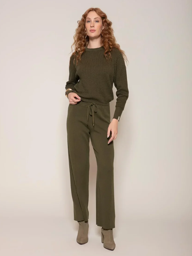 Miniatura: Blusa com Tecimento em Tranças Oliva