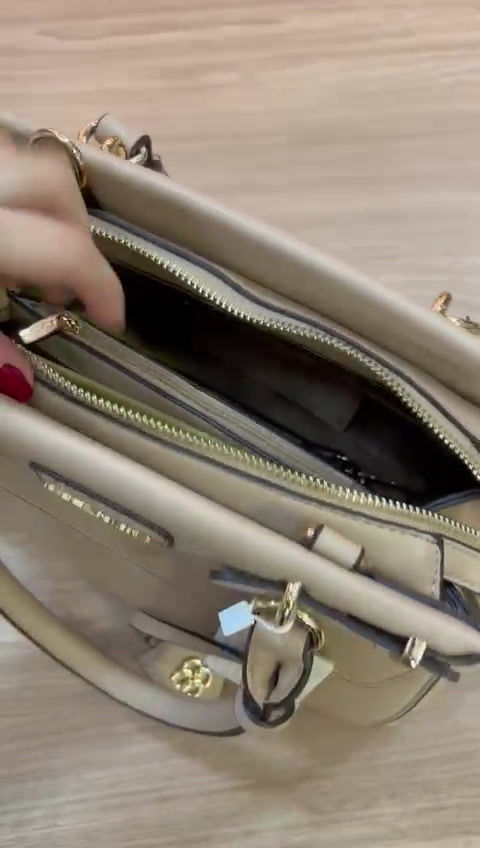 Miniatura: Bolsa Feminina Chenson Original Detalhe Chic Mão Bege