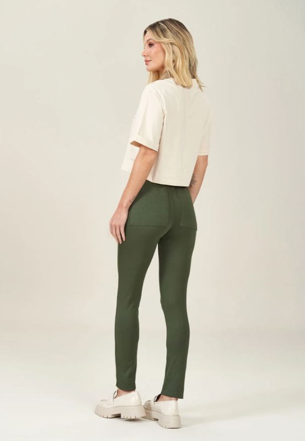 Miniatura: Calça em Malha Bodycon Verde Pinheiro