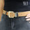 Miniatura: Cinto Feminino Com Passante De Metal Personalizado Camel WJ