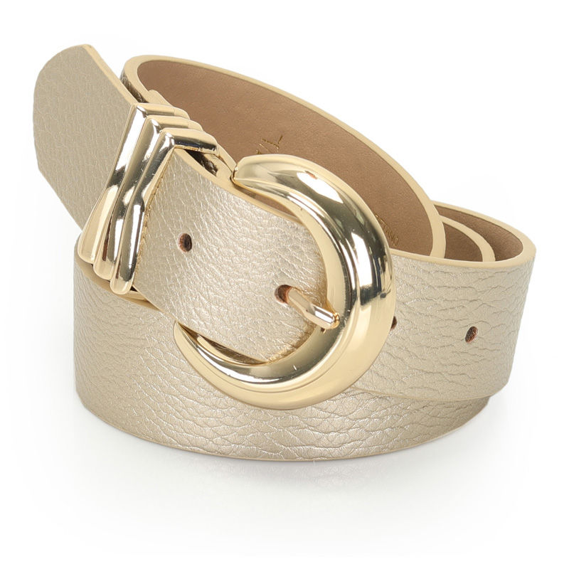 Cinto Feminino Fivela Redonda Com Passante Trabalhado WJ