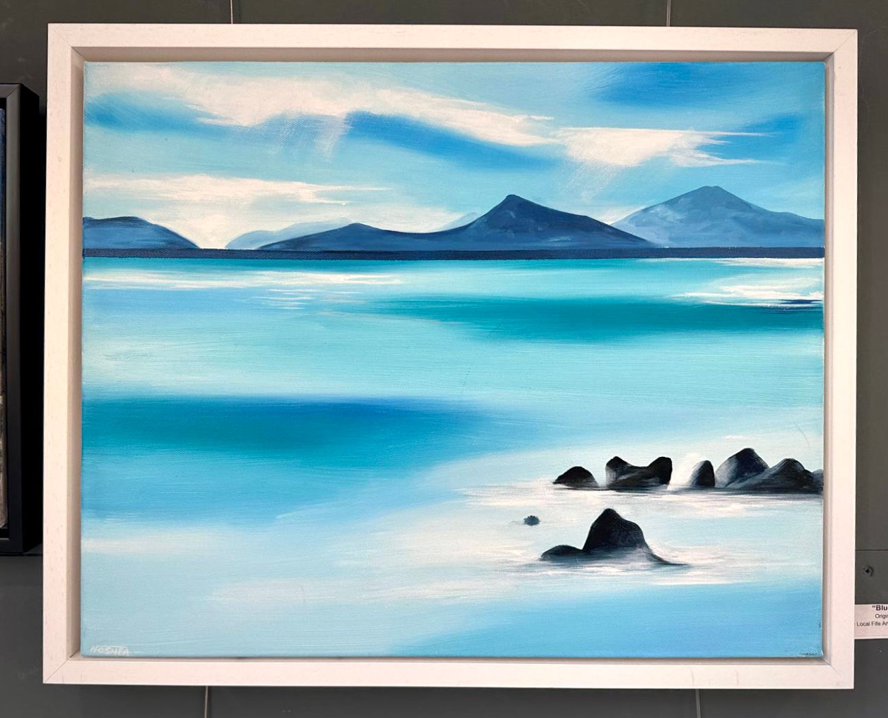 Blues Over Harris - Original Acrylic by Naoimh O'Shea
