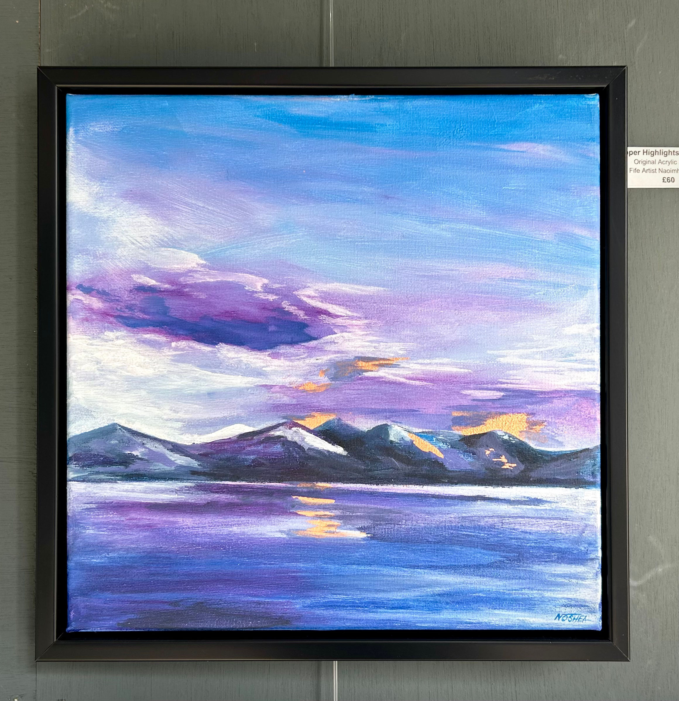 Copper Highlights On The Hills - Original Acrylic by Naoimh O'Shea