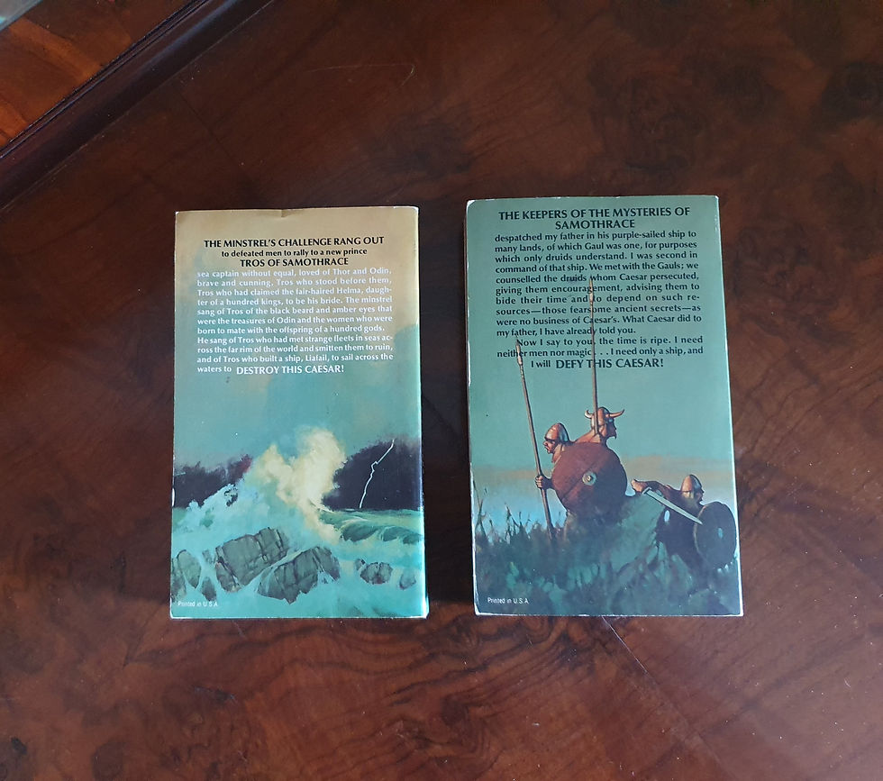 Thumbnail: TROS OF SAMOTHRAGE: Signed 1st Talbot Mundy 1976 Vintage Paperback Zebra Books