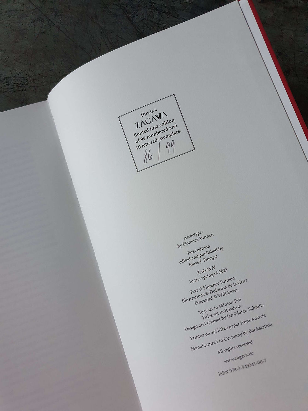 Thumbnail: ARCHETYPES: Florence Sunnen Zagava Numbered Edition