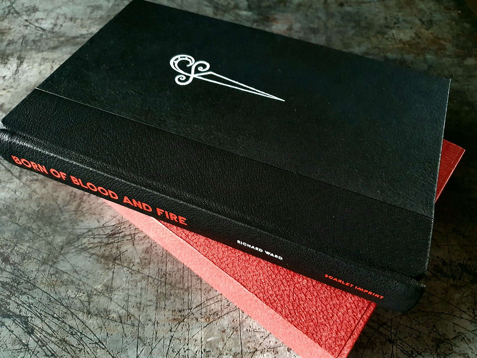Thumbnail: BORN OF BLOOD AND FIRE: Richard Ward Scarlet Imprint Fine Edition 