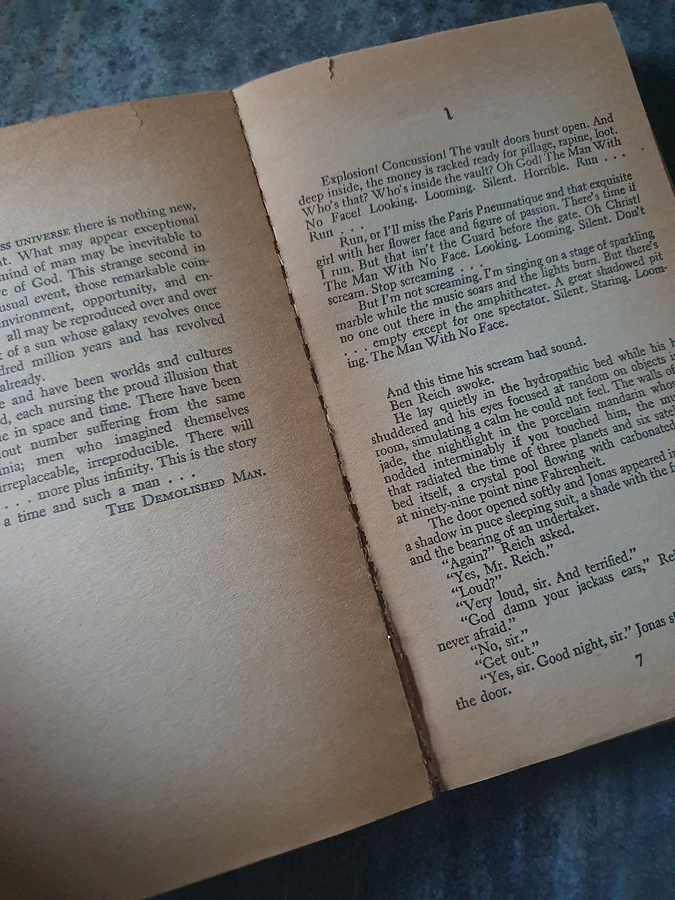 Thumbnail: THE DEMOLISHED MAN: Alfred Bester Signet 1954 1st Vintage Paperback 
