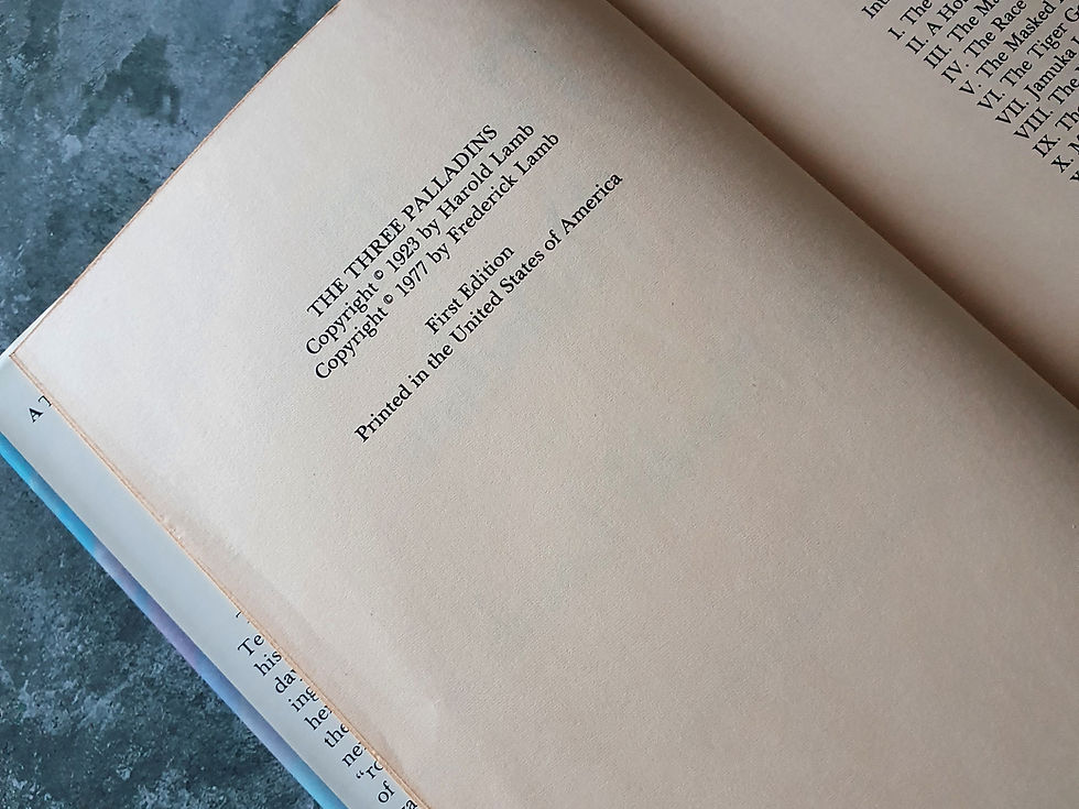 Thumbnail: THE THREE PALLADINS: Henry Lamb 1977 1st Edition Donald M.Grant