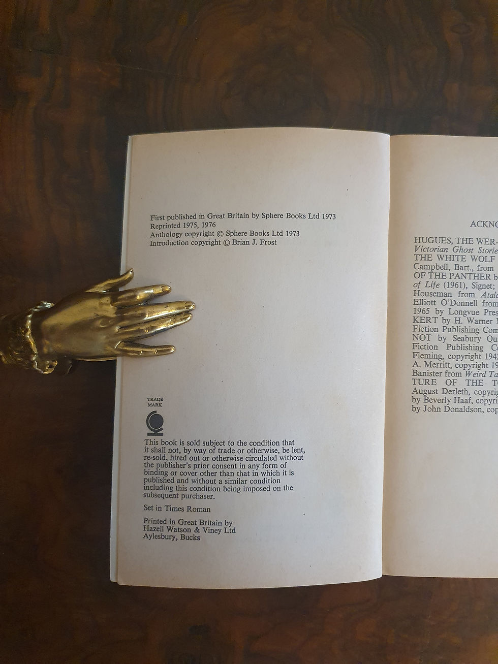 Thumbnail: BOOK OF THE WEREWOLF: Brian J.Frost 1976 Sphere Books Vintage Paperback