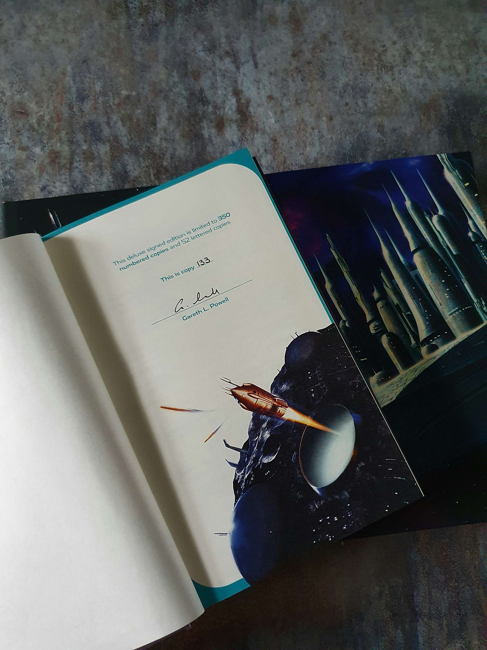 Thumbnail: EMBERS OF WAR: Gareth L. Powell
Anderida Books
Deluxe Signed & Numbered Edition