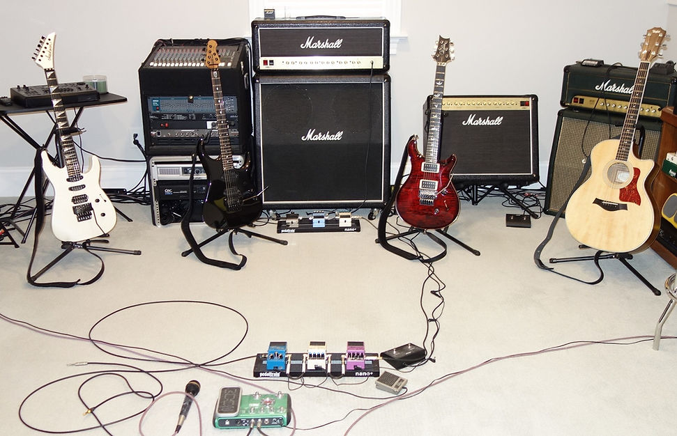 Pete's Marshall Amp Jam Room