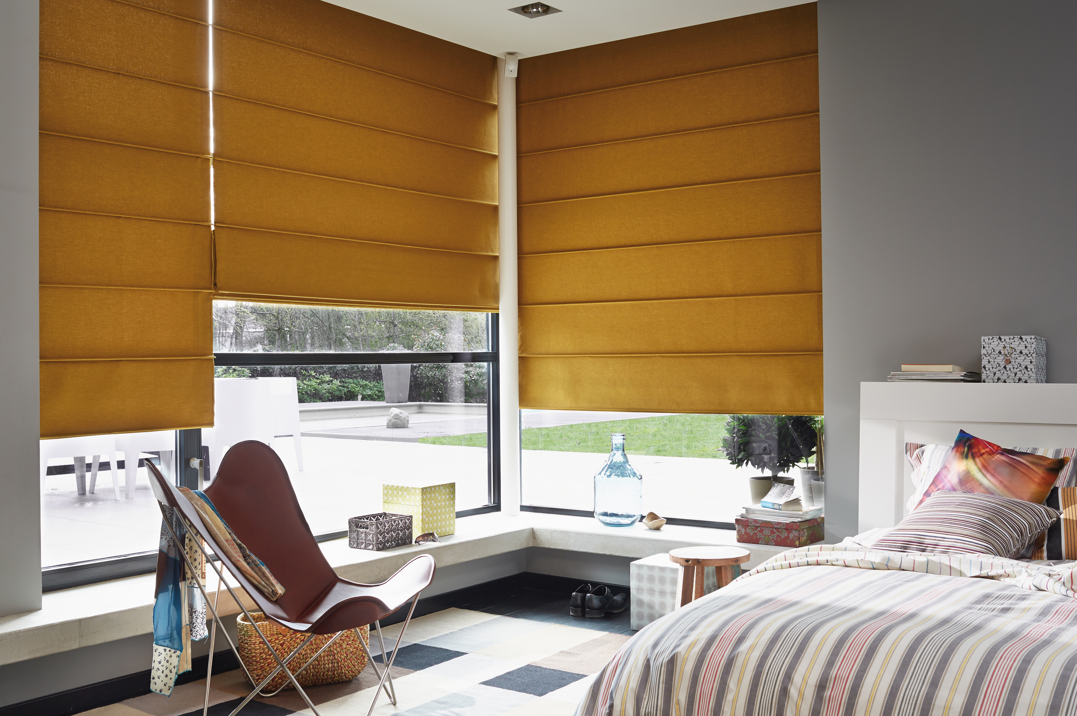 Roman shades