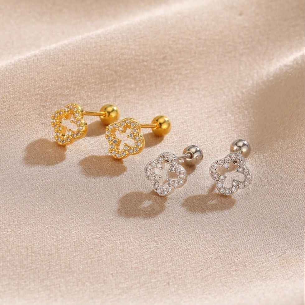 Thumbnail: Cut Out Clover Earrings