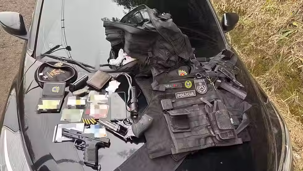 Suspeito é preso usando uniforme semelhante ao da PM em Barra do Piraí