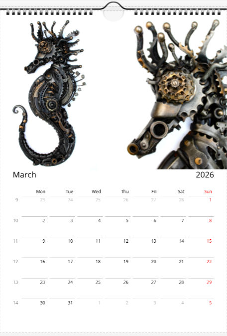 Thumbnail: Metal Sculpture 2026 Calendar by Alan Williams