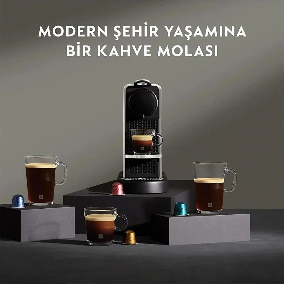 Küçük resim: Nespresso D140 Citiz Platinium, Paslanmaz Çelik, Kapsüllü Kahve Makinesi