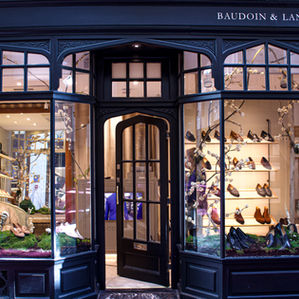 Shop flower display/install for Baudoin & Lange, London