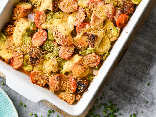 How to make Vegan Bagel Casserole