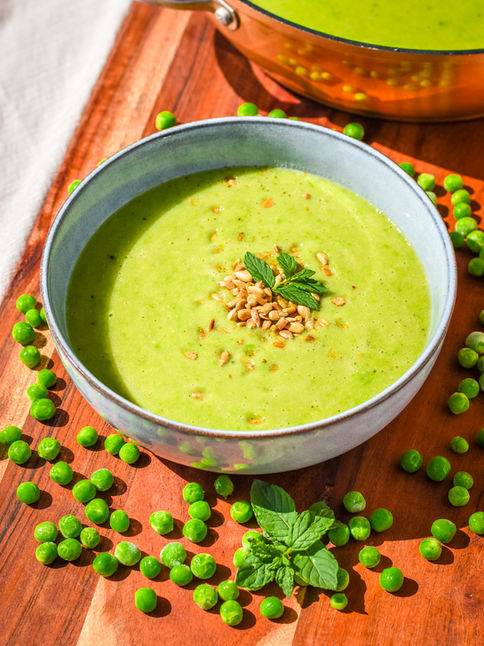 Zucchini Pea Soup