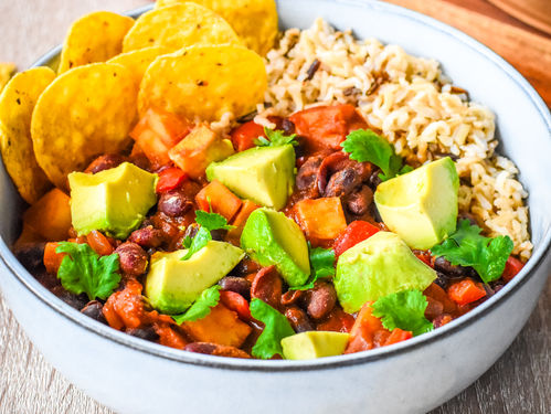 Vegan Sweet Potato Chili Sin Carne