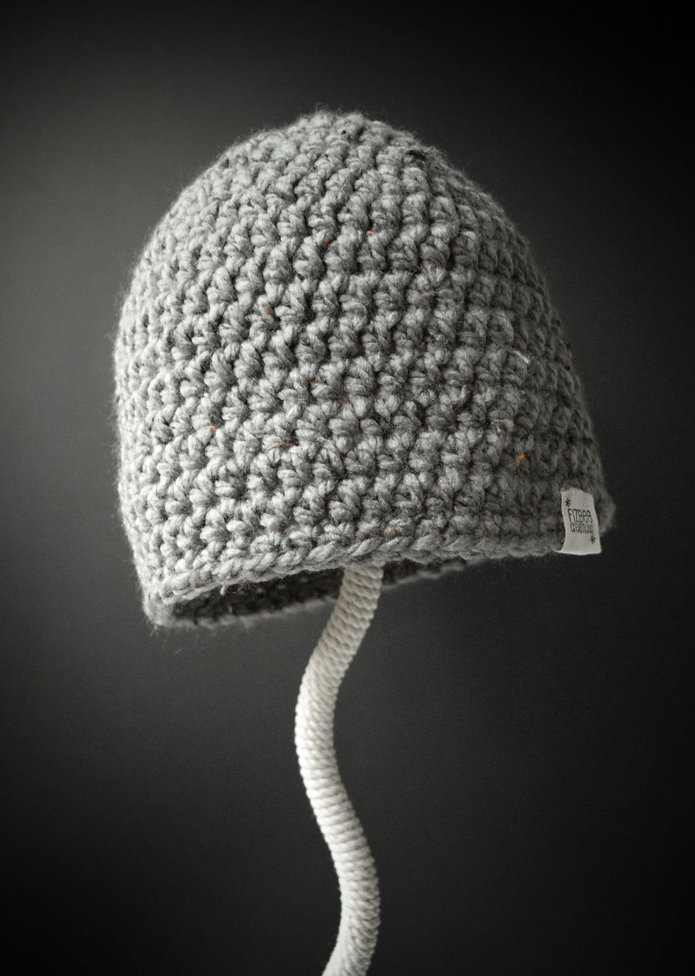 Gray Tweed Hat