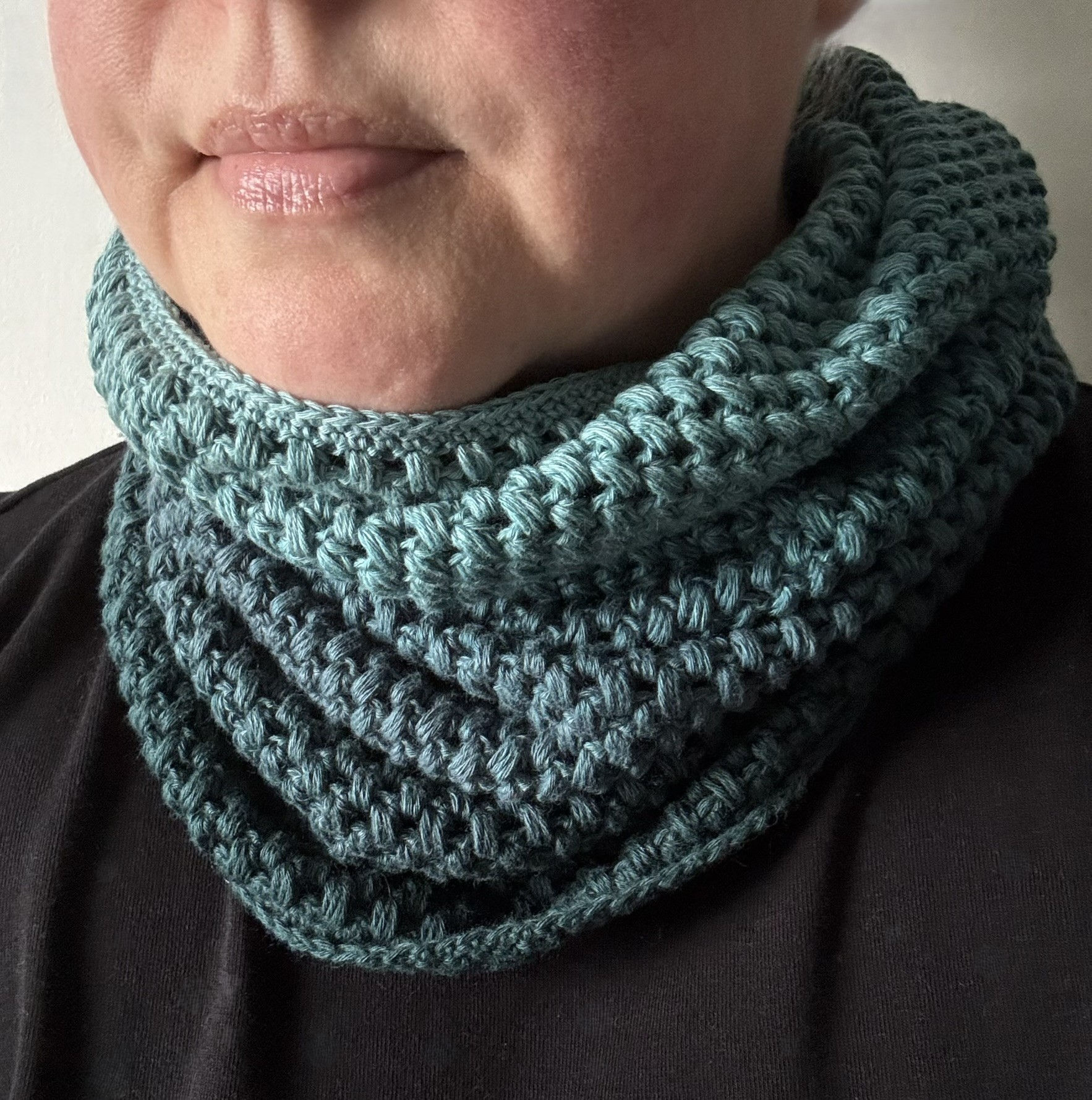 My Favorite Ombre Teal Cowl