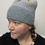 Thumbnail: Unisex Gray, Purple and Blue Beanie