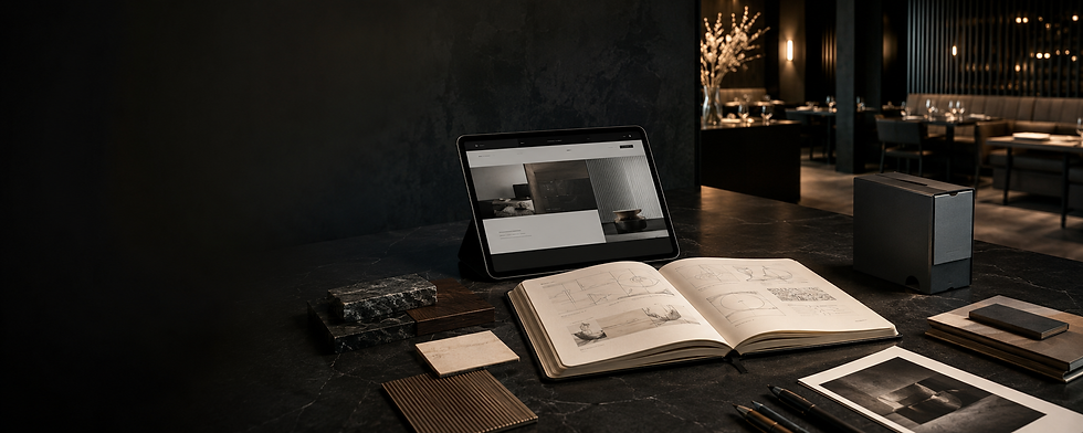DI MG creative strategy workspace connecting hospitality, branding, digital development an