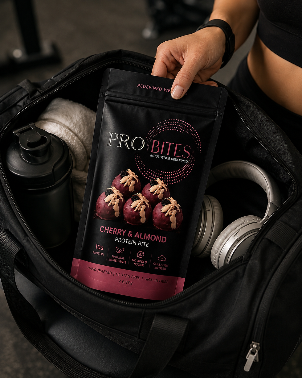 PROBITES premium protein bites pouch with chocolate protein bites