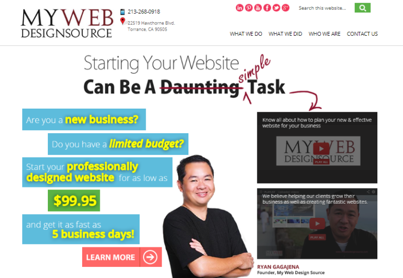 web designer in torrance, web developer torrance, website designer