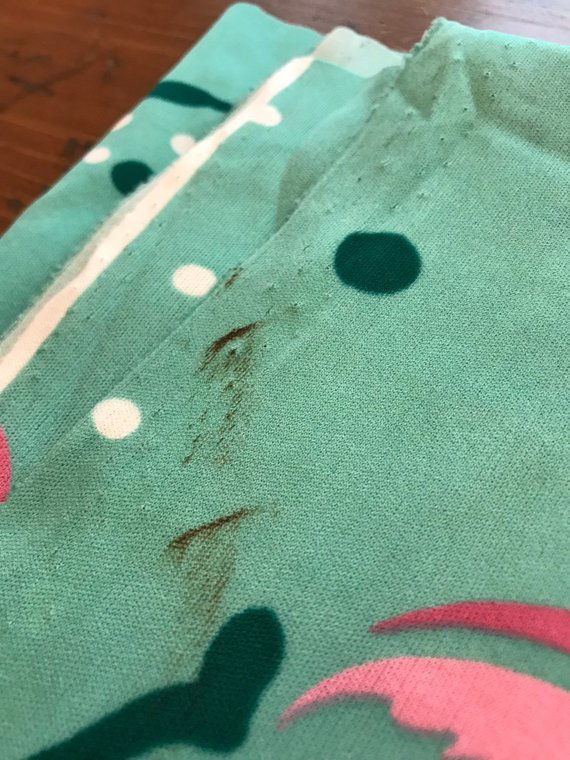 Thumbnail: Vintage Stretch Fabric Remnant, 60s Lycra, Spandex, Floral Print, Dress Making