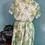 Thumbnail: Vintage 1950s Dress, Belted, Green Tropical Floral, Gloria Swanson Fashion
