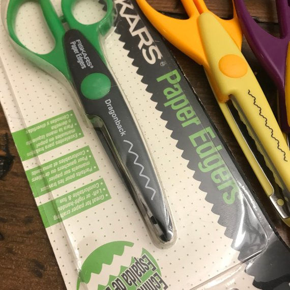 Thumbnail: Decorative Edge Scissor Set of 5, ZigZag Scissors, Card Making, Craft Supply