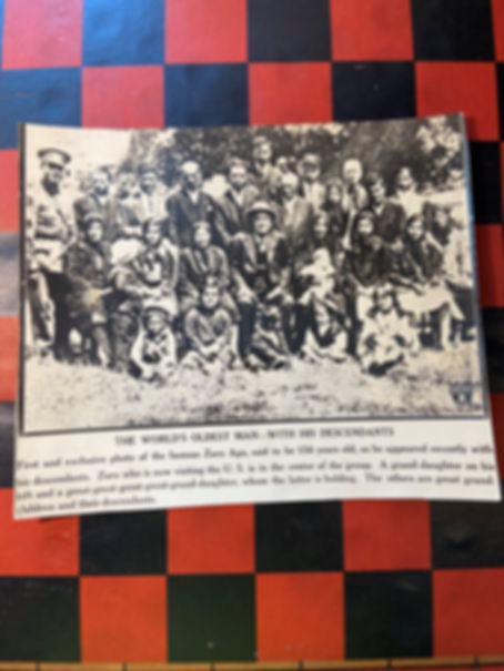 Vintage Photograph, Zaro Aga, The World's Oldest Man, Historical Photo (EP-A138)