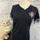 Thumbnail: Vintage 80s Ringer V-NECK T-shirt, A.E. Wright Music, Band Camp, Music Boosters