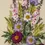 Thumbnail: Vintage 70s 80s, Flower Art, Crewel Art, Milk Can, Purple Wild Flowers, Framed