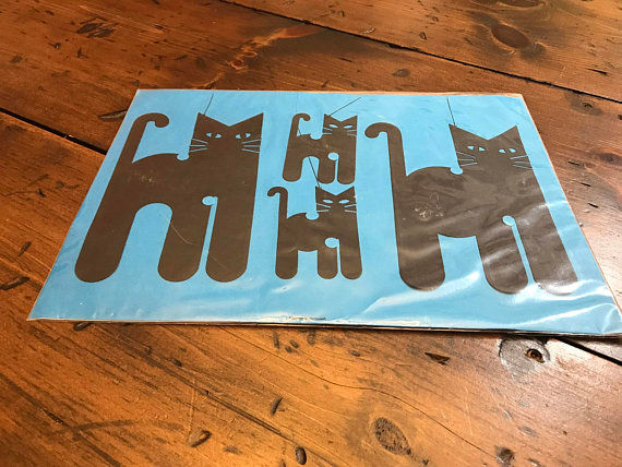 Vintage Cat Mobile, Flensted Mobiles, Minimalist Art Sculpture