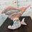 Thumbnail: Mid Century Royal Haeger Ceramic VASE | Marlin Figurine | Pink & Blue Sailfish