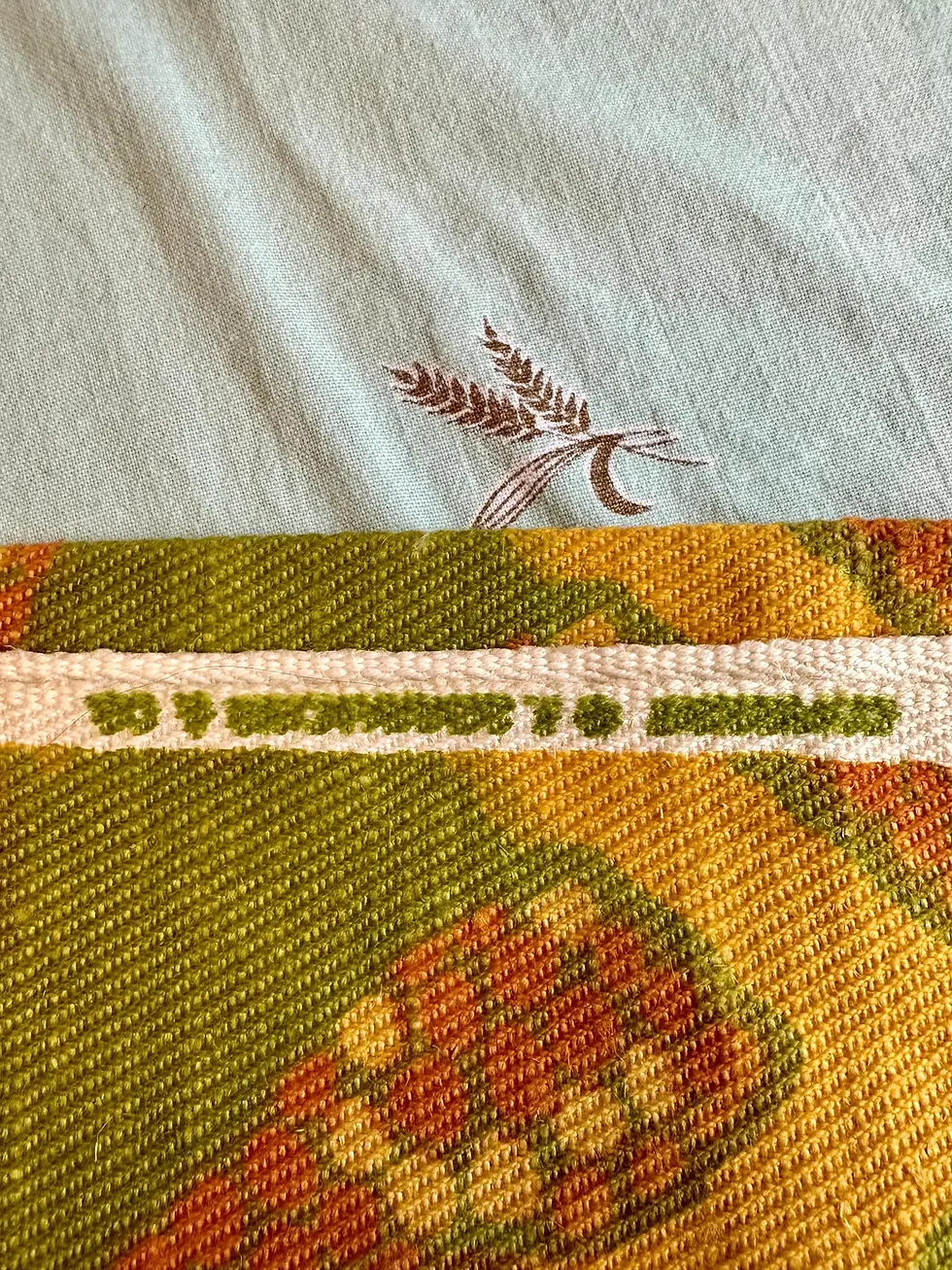 Thumbnail: Vintage Fabric, MCM, Schumacher "Terra Firma" print, Mid Century Craft Supply