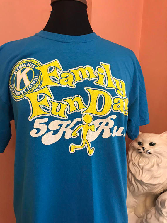 Thumbnail: Vintage 90s Tshirt, Kiwanis Family Fun Day, 5K Run, Marathon