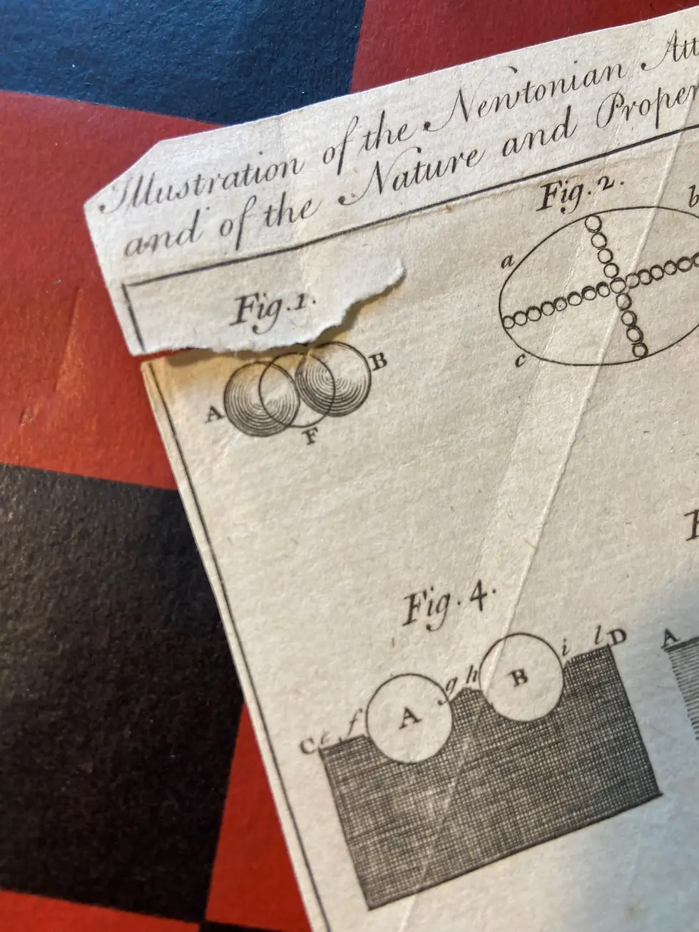 Thumbnail: Antique Print, Universal Magazine, Newtonian Technical Drawings