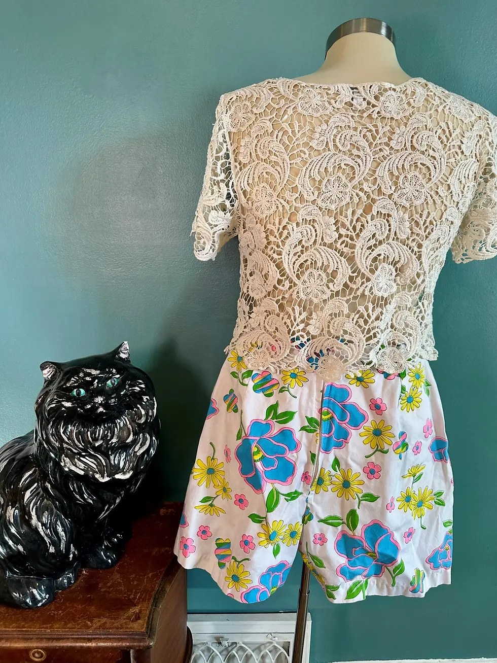 Thumbnail: Vintage 90s Delia's, Sexy Crop Top, Crochet Top, Bohemian, Hippie Shirt, Beach
