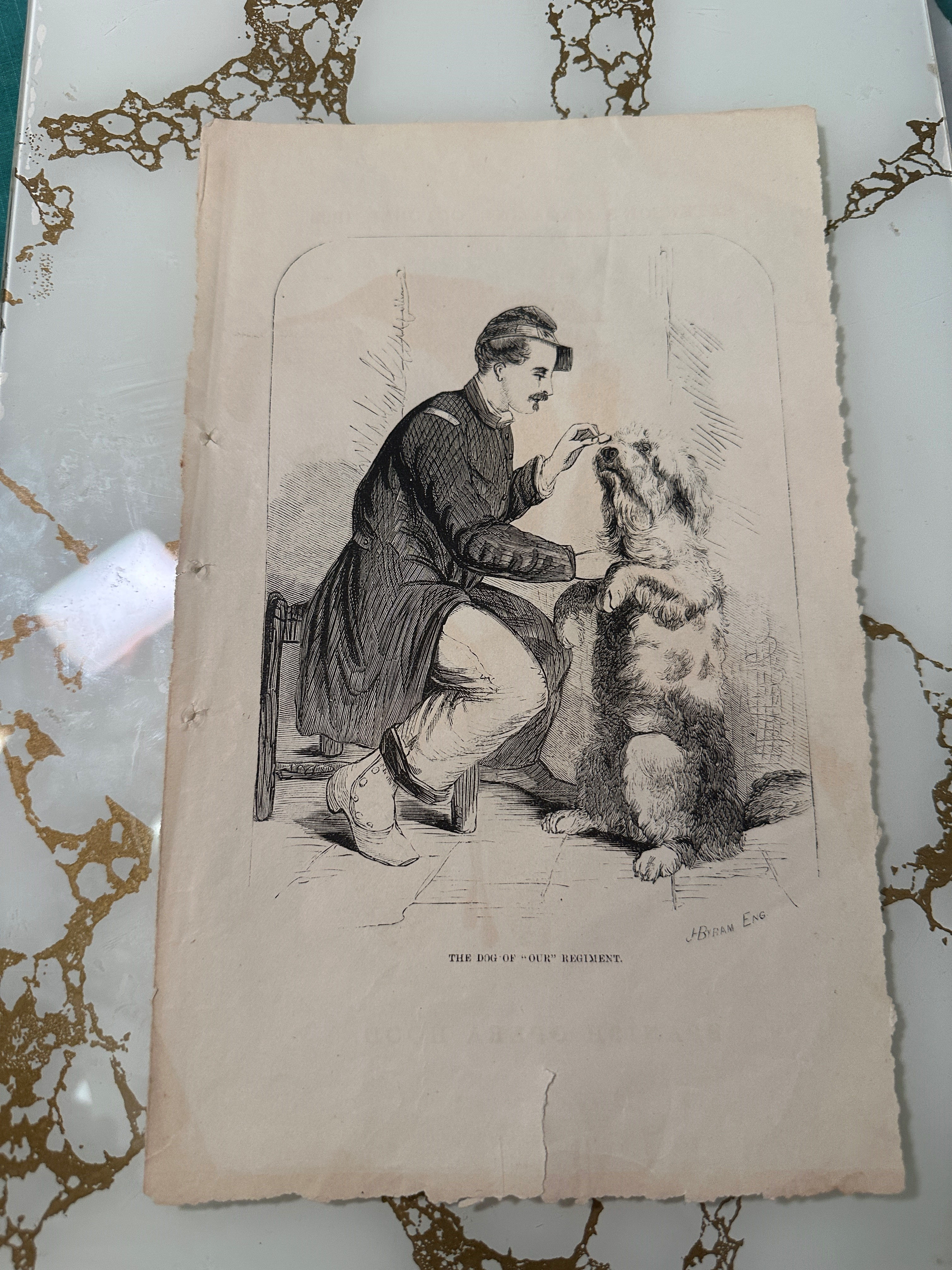 Antique Print, Literature Art, BOOK ART, Civil War Art, Mousel