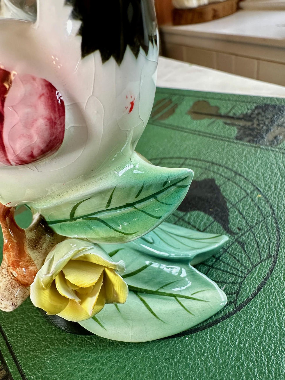 Thumbnail: Vintage Cardinal Figurine, Porcelain Bird Statue, Vintage Bird, Albino Cardinal