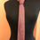 Thumbnail: Vintage Tie, 60s Necktie, 54” Skinny Tie, Mauve Geometric Print, Mens Fashion