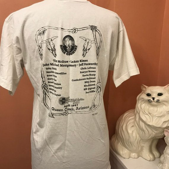 Thumbnail: Vintage 90s Tshirt, Vintage Tshirt, Country Thunder Concert, Stallion, Arizona