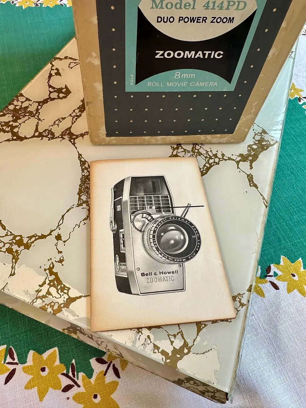 Thumbnail: Bell & Howell Camera Box: Dual Electric Eye Model 414PD, 8mm Film Memorabilia